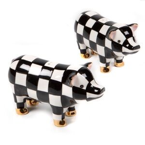 Mackenzie Childs Pig Salt & Pepper Set